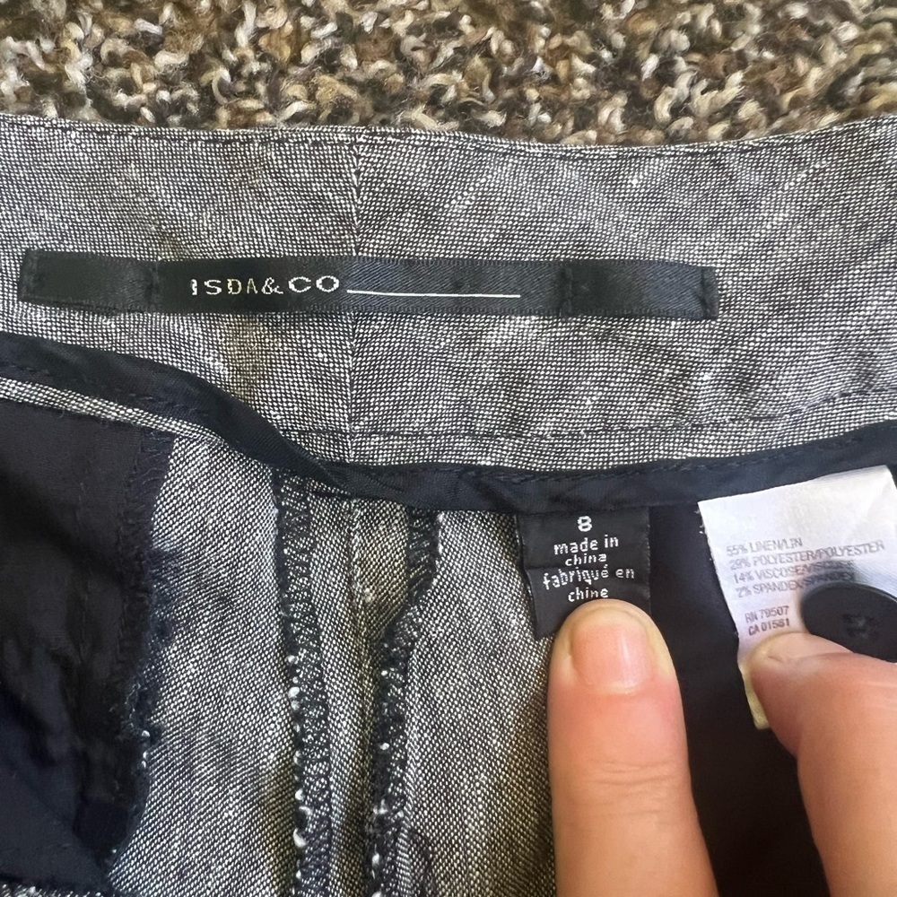 Gray Cropped Women's Pants - Picture 3 of 6